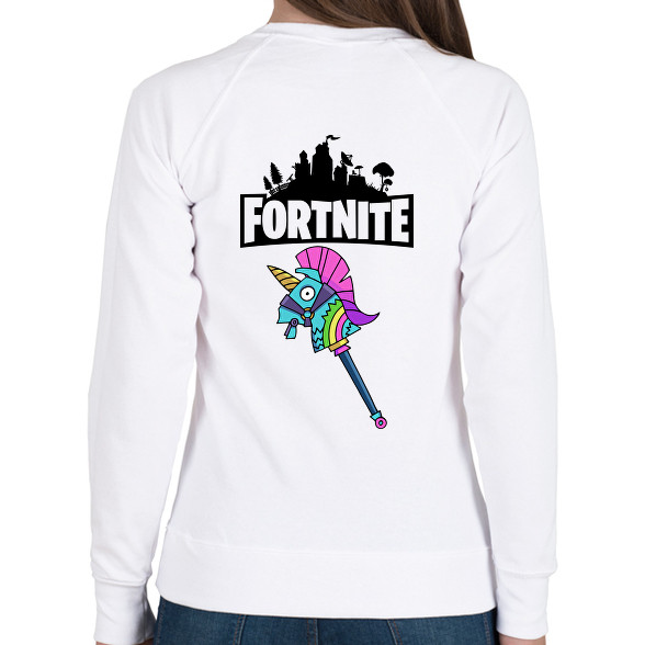 Fortnite Egyszarvú csákány-Női pulóver