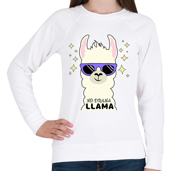 no drama llama-Női pulóver