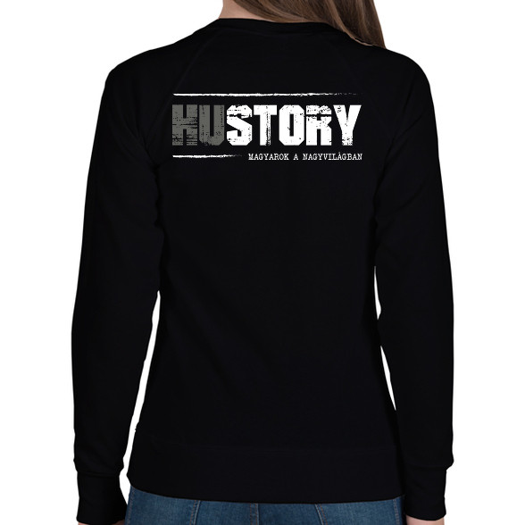 HUstory (white)-Női pulóver