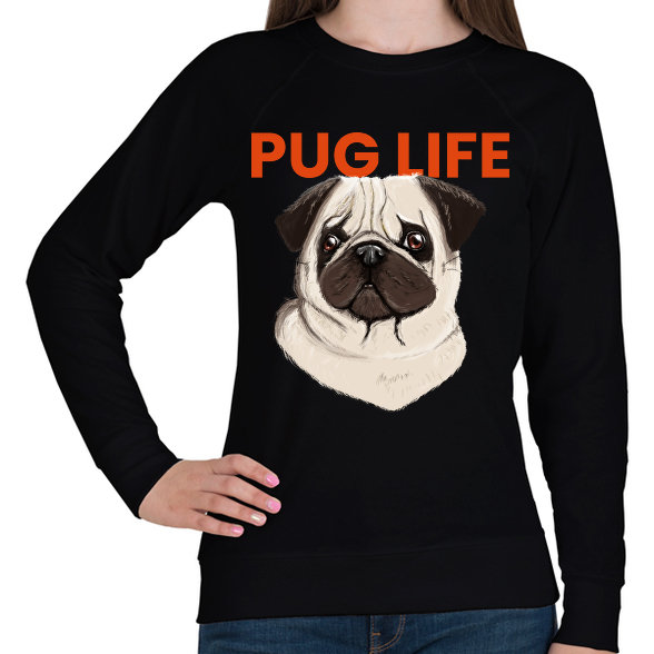 PUG LIFE-Női pulóver