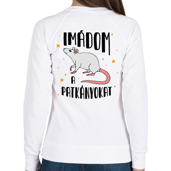 Imádom a patkányokat-Női pulóver