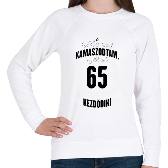 kamasz-65-black-white-Női pulóver