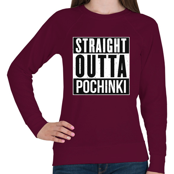 PUBG - Straight Outta Pochinki-Női pulóver