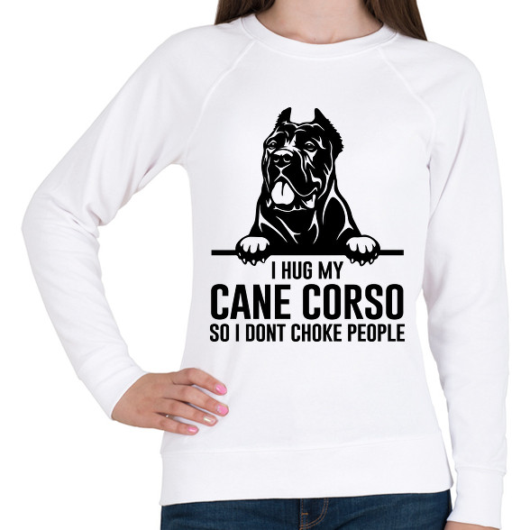 Cane Corso hug-Női pulóver