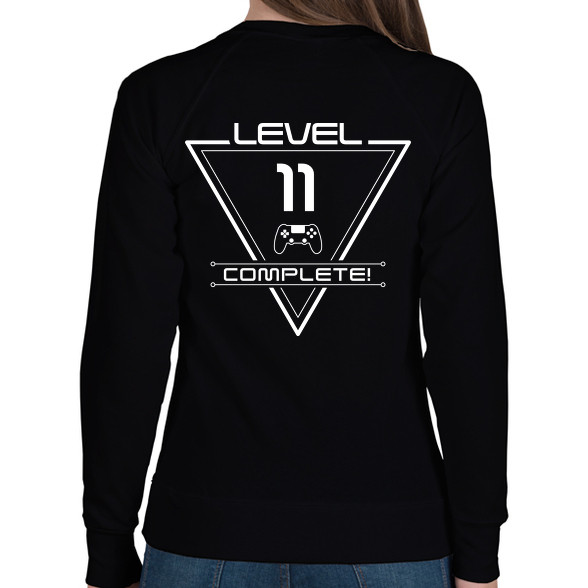 level-complete-11-white-Női pulóver