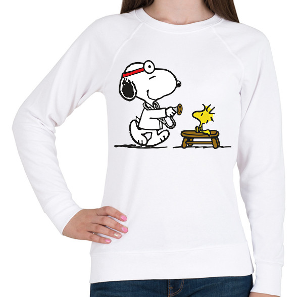 Snoopy és Woodstock-Női pulóver