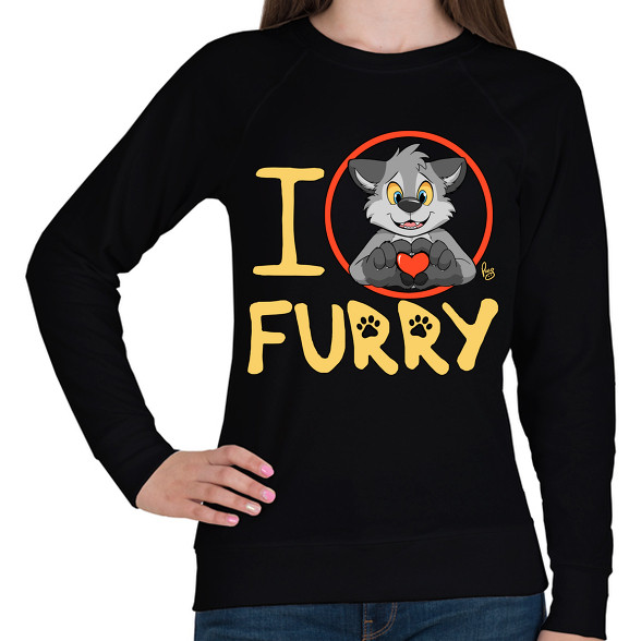 I Love Furry-Női pulóver