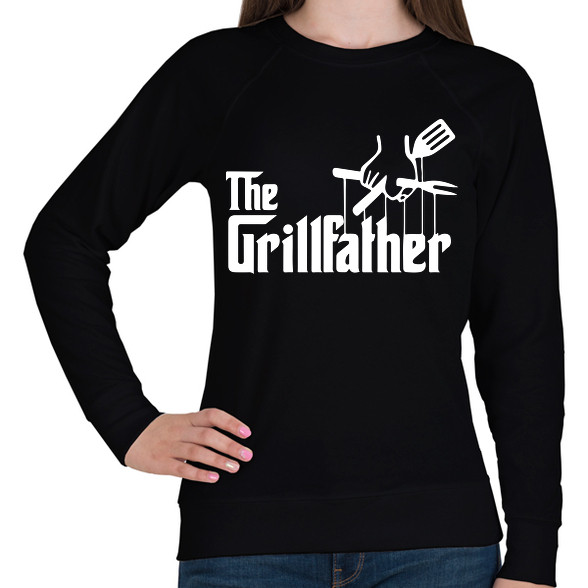 The grillfather - white-Női pulóver