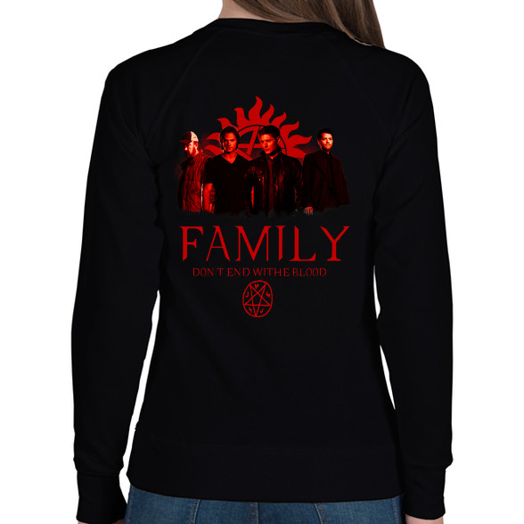 SUPERNATURAL FAMILY RED-Női pulóver