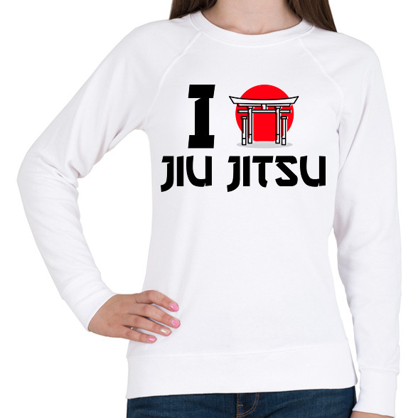 I love Jiu Jitsu-Női pulóver