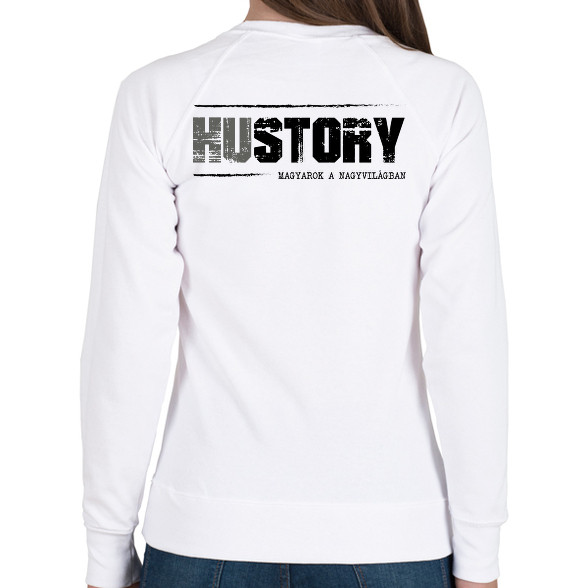 HUstory (black)-Női pulóver