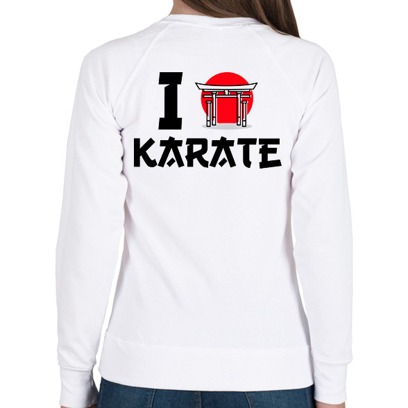 I love Karate-Női pulóver