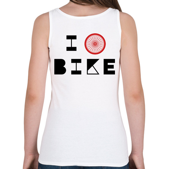 I love bike (black)-Női atléta