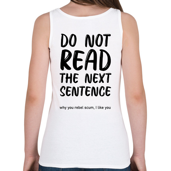 Do not read the next sentence -Női atléta