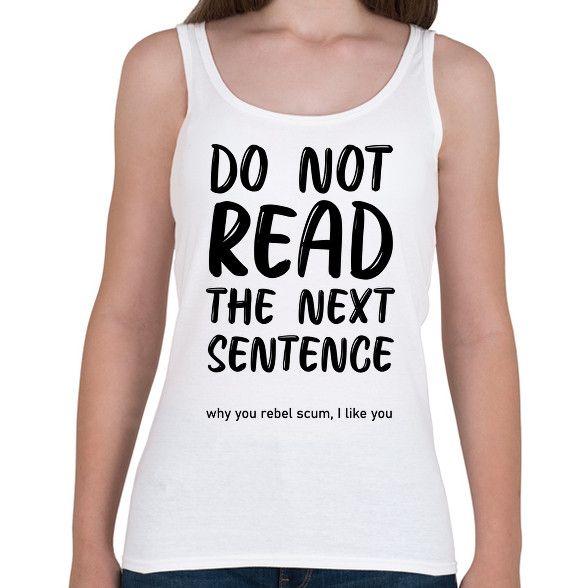 Do not read the next sentence -Női atléta