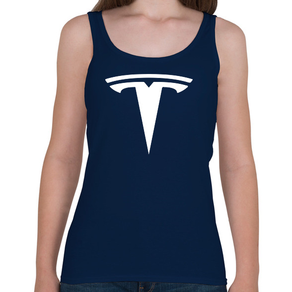 TESLA logo fehér-Női atléta