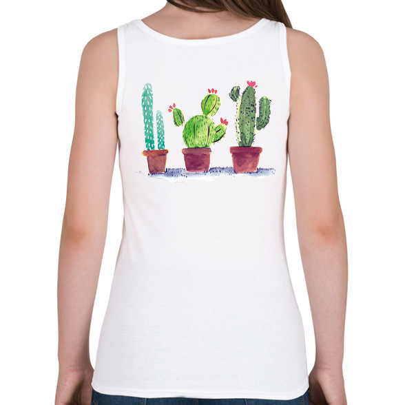 Watercolor style Cactus-Női atléta