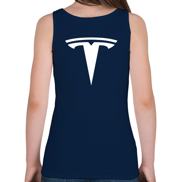 TESLA logo fehér-Női atléta