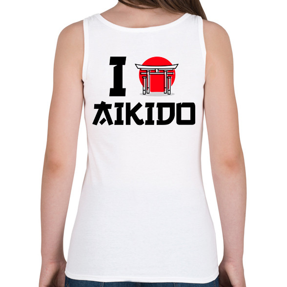 I love Aikido-Női atléta