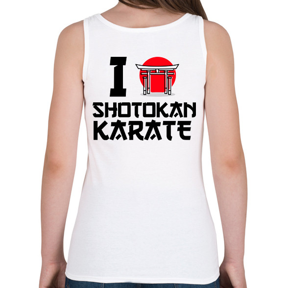 I love Shotokan Karate-Női atléta