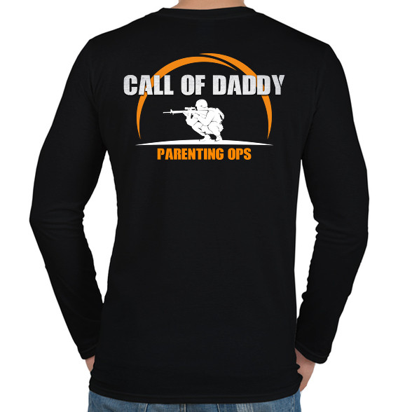 Call of Daddy apa vigyáz rád-Férfi hosszú ujjú póló