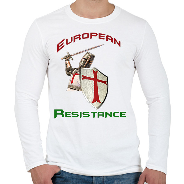 European Resistance-Férfi hosszú ujjú póló