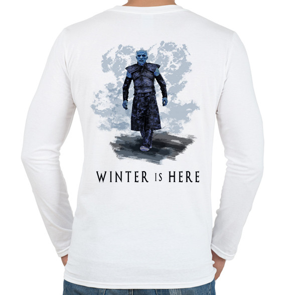 winter is here-Férfi hosszú ujjú póló