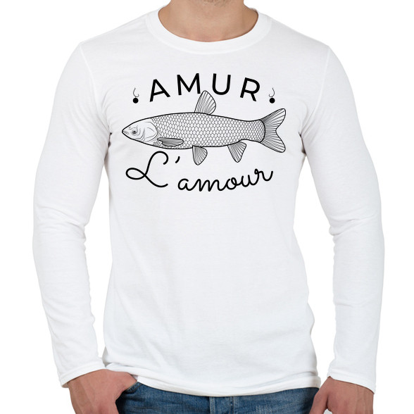 Amur Lamour Black-01-Férfi hosszú ujjú póló