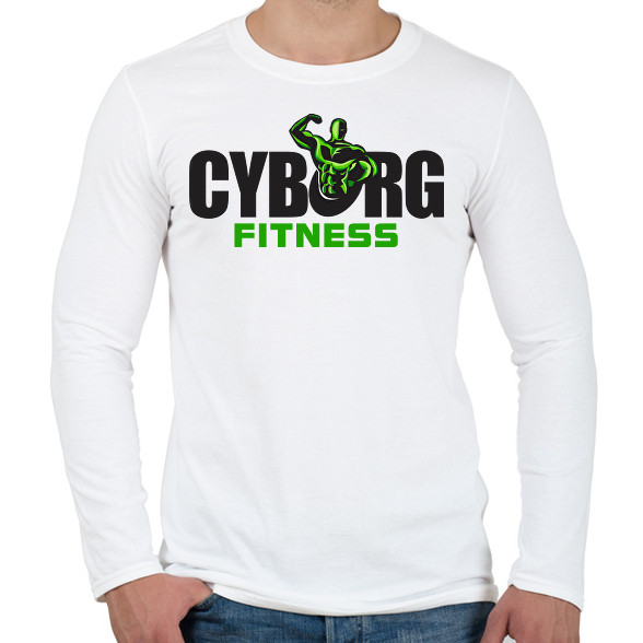 Cyborg Fitness-Férfi hosszú ujjú póló