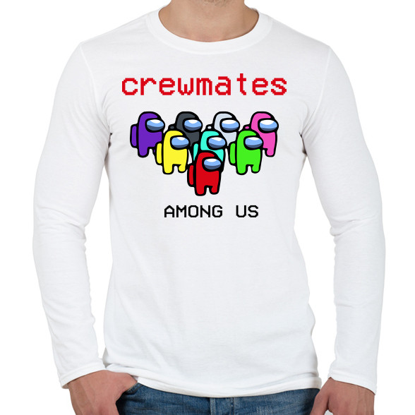 Among us crewmates-Férfi hosszú ujjú póló