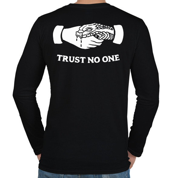 Trust no one!-Férfi hosszú ujjú póló