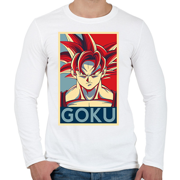 Goku-Férfi hosszú ujjú póló