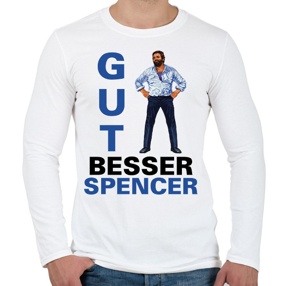 Gut, Besser, Spencer-Férfi hosszú ujjú póló