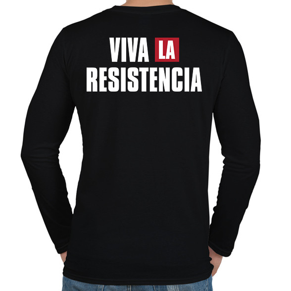 Viva la resistencia-Férfi hosszú ujjú póló