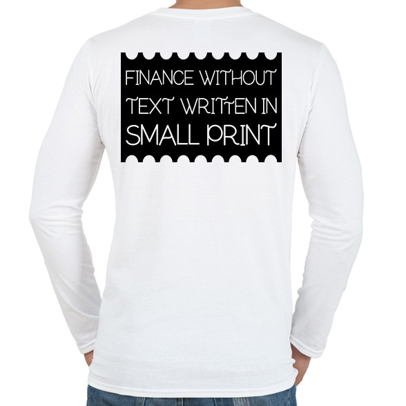 Finance-without-text-written-in-small-print-Férfi hosszú ujjú póló