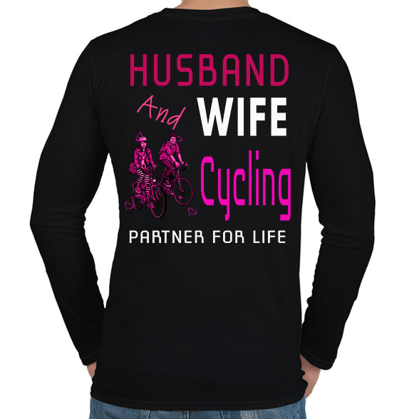 HUSBAND AND WIFE-Cycling-Férfi hosszú ujjú póló