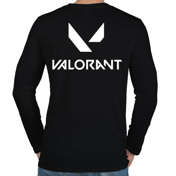 Valorant logo-Férfi hosszú ujjú póló