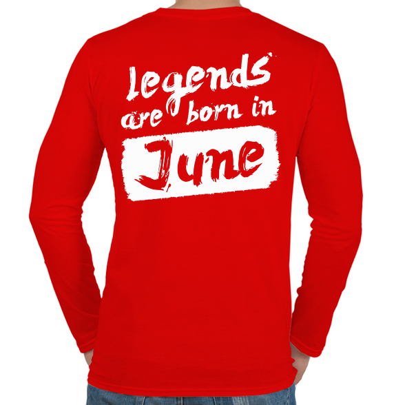 A legendák júniusban születnek-Férfi hosszú ujjú póló