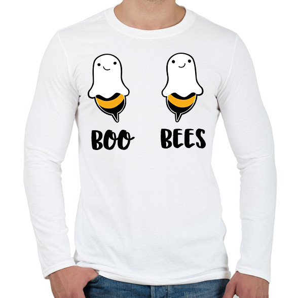 Boo Bees-Férfi hosszú ujjú póló