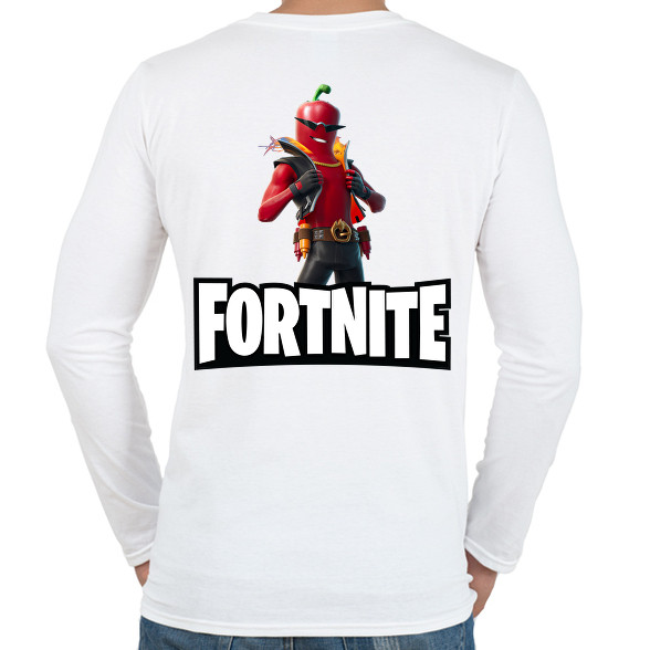 Fortnite Joey Caliante-Férfi hosszú ujjú póló