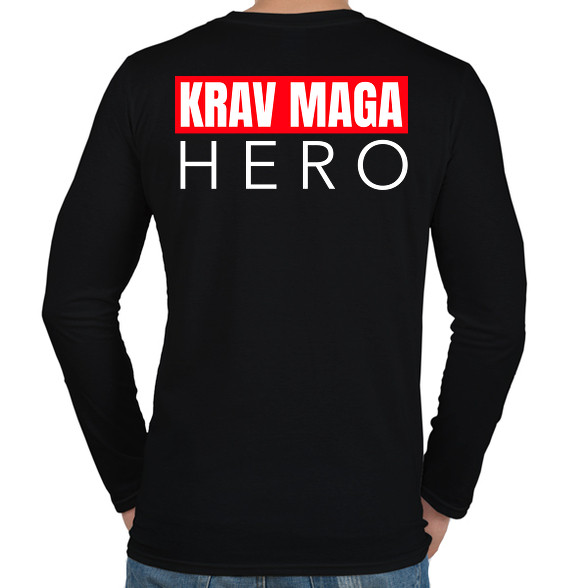 KRAV MAGA HERO-Férfi hosszú ujjú póló