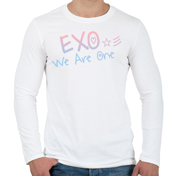 Exo: We are one!-Férfi hosszú ujjú póló