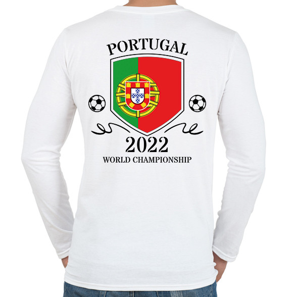 Portugal 2022-Férfi hosszú ujjú póló