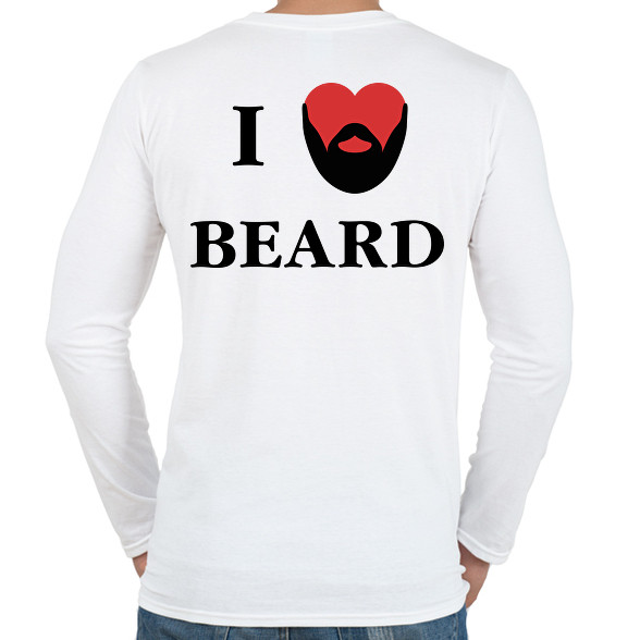 I love beard-Férfi hosszú ujjú póló