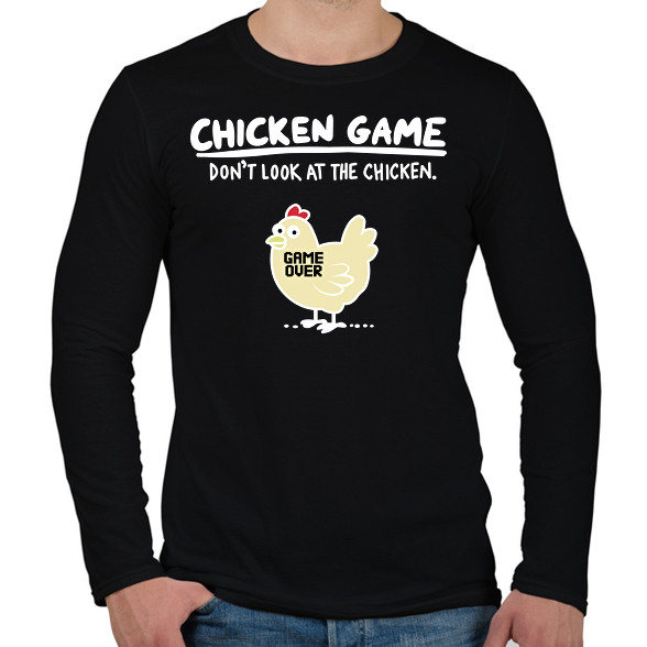 CHICKEN GAME -Férfi hosszú ujjú póló