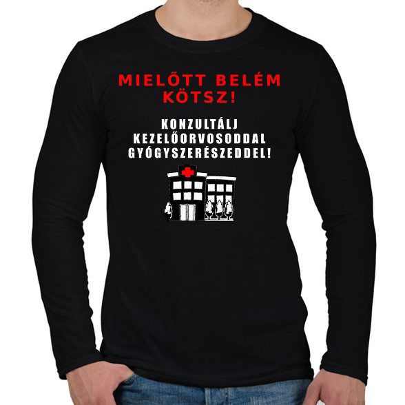 MIELŐTT BELÉM KÖTSZ-Férfi hosszú ujjú póló