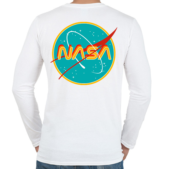 Nasa retro-Férfi hosszú ujjú póló