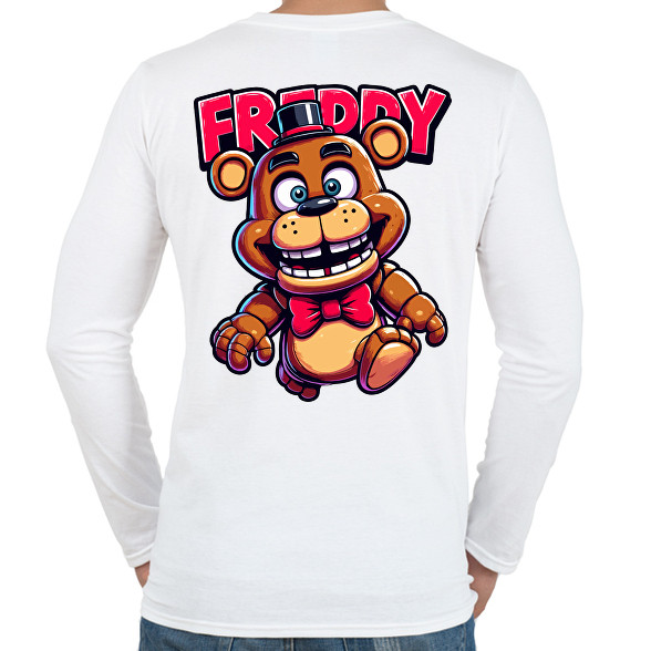 Freddy Fazbear-Férfi hosszú ujjú póló