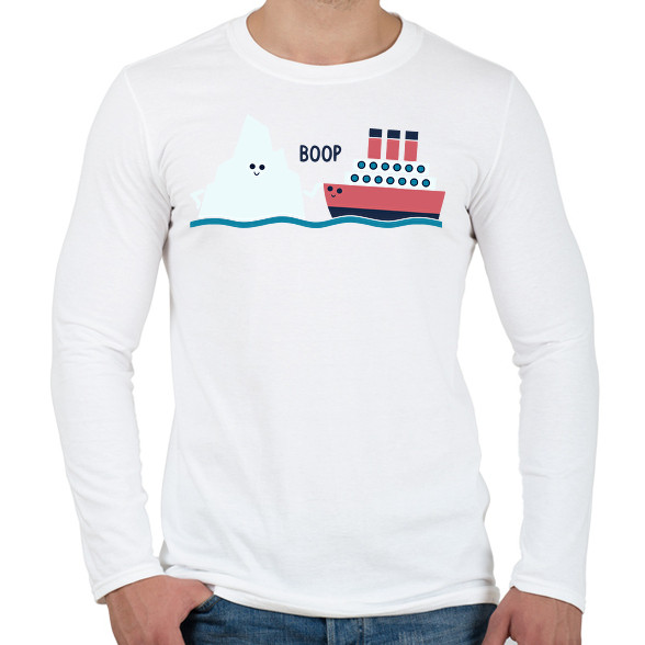 Titanic boop-Férfi hosszú ujjú póló