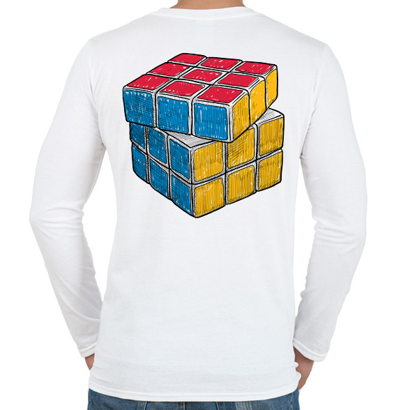 Rubik kocka -Férfi hosszú ujjú póló